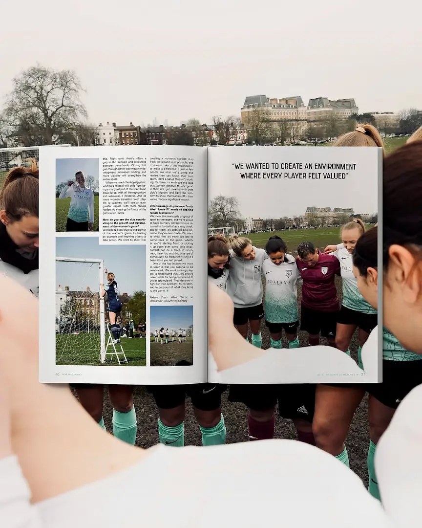 The South West Saints feature spread in NINE Magazine